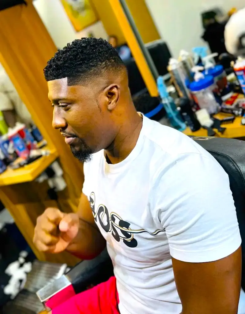 clean fade haircut at Kings Afro Barbershop in JVC Dubai